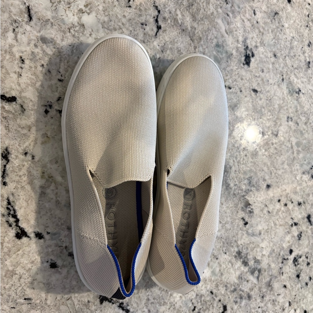 Rothy's Light Cream Slip-On Shoes